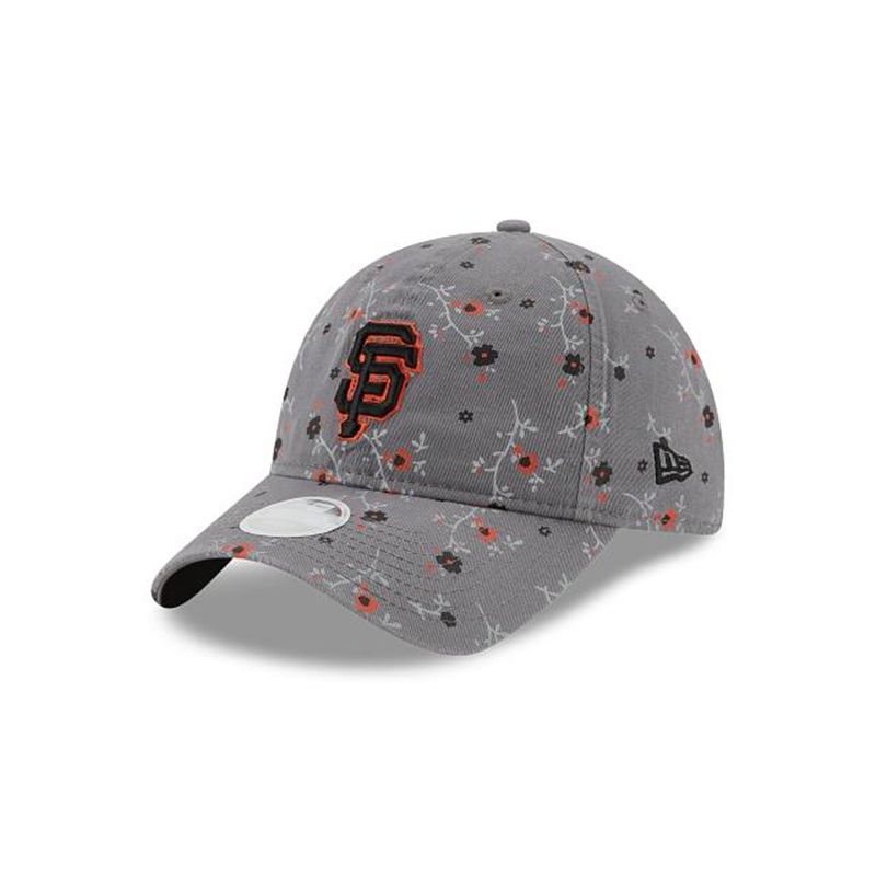 MLB San Francisco Giants Womens Blossom 9Twenty Adjustable (XDC1503) - Grey New Era Caps